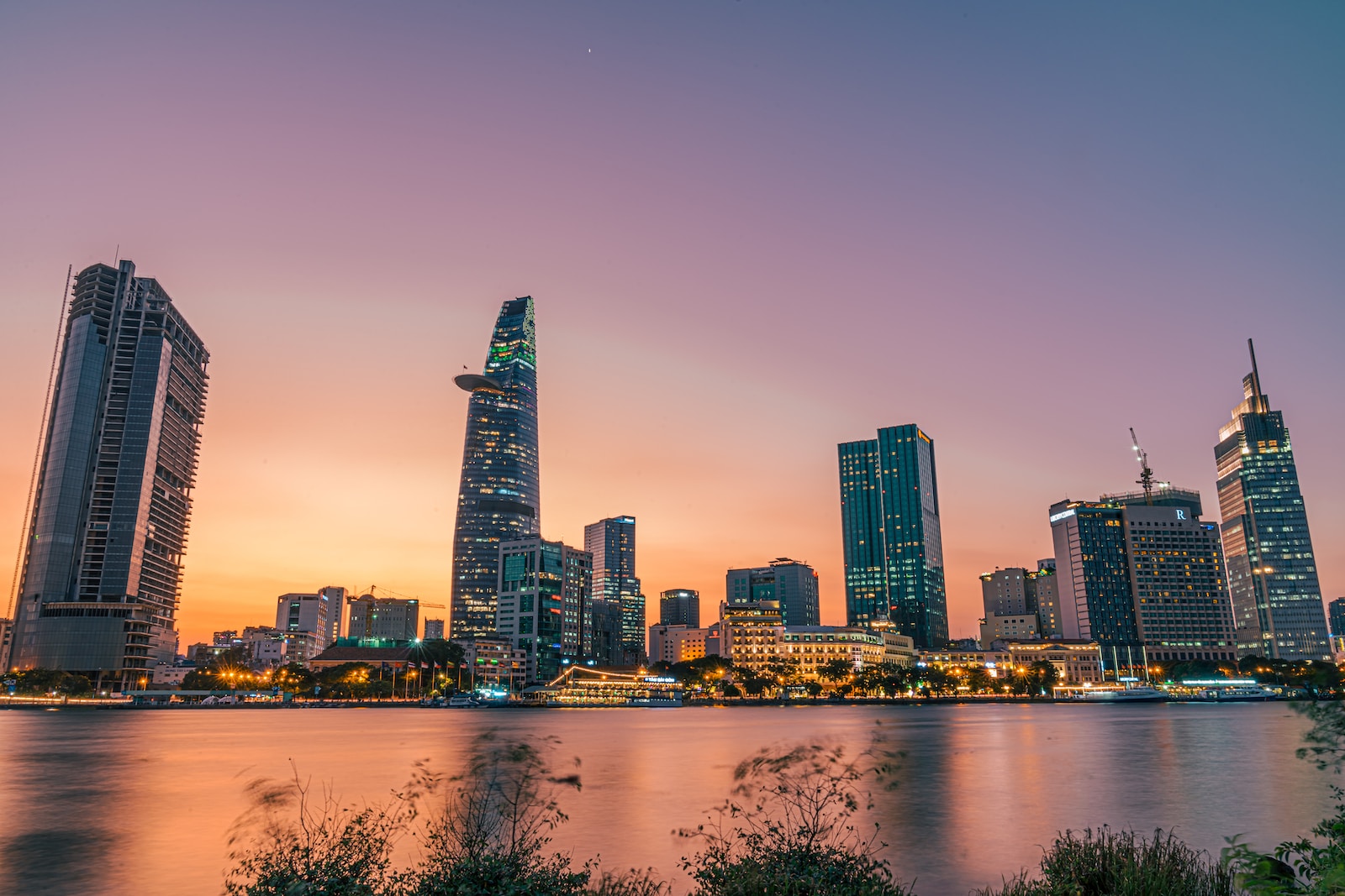 ホーチミン市の夜景
